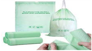 Plastic sheet or like used for packaging as well as carry bags made of compostable plastics